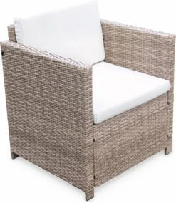 Alice's Garden Loungeset Perugia - 4 Plaatsen - Kleine Tuinset - Wicker - Naturel/beige -Tuinmeubilair 1040x1200 2