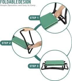 Uten - Kniebankje Tuin - Knie Steun - Tuinkruk Inklapbaar - Kniesteun Tuinieren - Kniekussen - Tot 150 Kg - Groen 18 Uten - Kniebankje Tuin - Knie Steun - Tuinkruk Inklapbaar - Kniesteun Tuinieren - Kniekussen - Tot 150 Kg - Groen -Tuinmeubilair 1078x1200 1