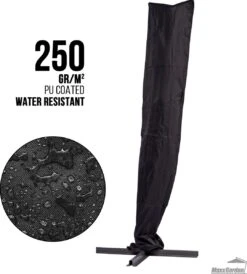 MaxxGarden Parasolhoes - Afdekhoes Voor Zweefparasol - Beschermhoes - 200-400 Cm - Met Rits En Trekkoord - Zwart 14 MaxxGarden Parasolhoes - Afdekhoes Voor Zweefparasol - Beschermhoes - 200-400 Cm - Met Rits En Trekkoord - Zwart -Tuinmeubilair 1081x1200