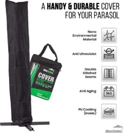 MaxxGarden Parasolhoes - Afdekhoes Voor Zweefparasol - Beschermhoes - 200-400 Cm - Met Rits En Trekkoord - Zwart 15 MaxxGarden Parasolhoes - Afdekhoes Voor Zweefparasol - Beschermhoes - 200-400 Cm - Met Rits En Trekkoord - Zwart -Tuinmeubilair 1105x1200