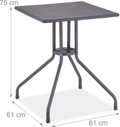 Relaxdays Tuintafel Vierkant - Buitentafel - Kleine Eettafel Tuin - Balkontafel Kunststof 12 Relaxdays Tuintafel Vierkant - Buitentafel - Kleine Eettafel Tuin - Balkontafel Kunststof -Tuinmeubilair 1134x1200 2