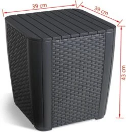 ALLIBERT Keter Luzon Opbergtafel - 39x39x43cm - Donkergrijs 29 ALLIBERT Keter Luzon Opbergtafel - 39x39x43cm - Donkergrijs -Tuinmeubilair 1144x1200 1