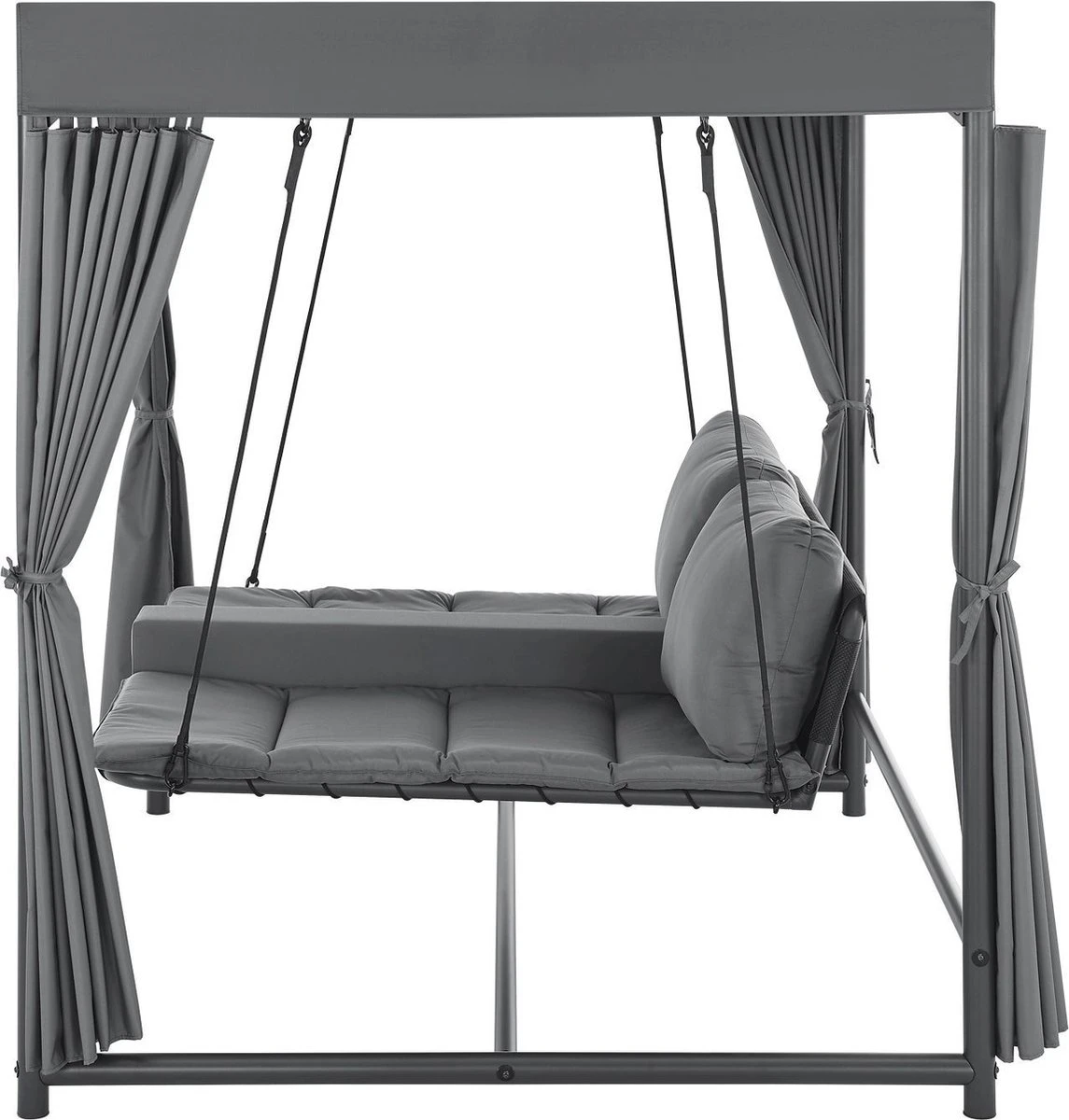 Schommelbank / Ligbank Kassandra - Donkergrijs 11 Schommelbank / Ligbank Kassandra - Donkergrijs - Afbeelding 9