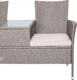 Casaria Tuinbank Polyrattan - 2-Zits Incl.Tafel - Weerbestendig Beige 19 Casaria Tuinbank Polyrattan - 2-Zits Incl.Tafel - Weerbestendig Beige -Tuinmeubilair 1147x1200 2