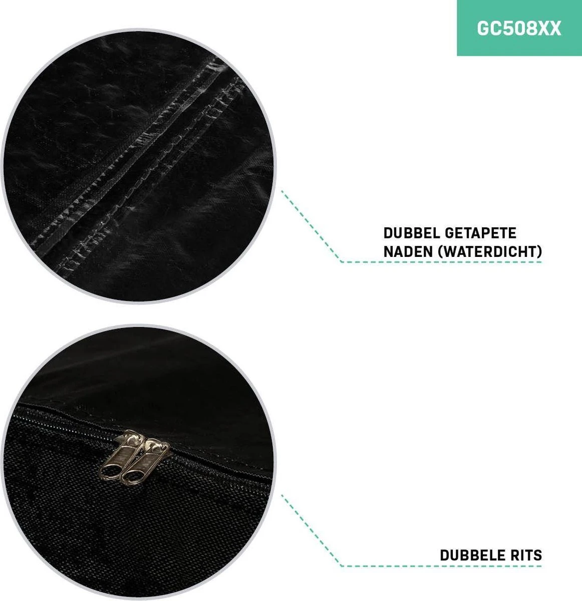 VONROC Premium Opbergtas Voor Tuinstoel/tuinset Kussens XL – 200x75x60cm – Voor 6 Tot 8 Kussens 5 VONROC Premium Opbergtas Voor Tuinstoel/tuinset Kussens XL – 200x75x60cm – Voor 6 Tot 8 Kussens - Afbeelding 3