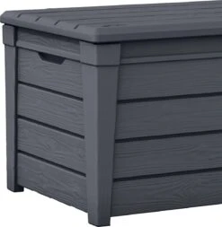 Keter Brightwood Opbergbox - 455L - 145x69,7x60,3 Cm - Grafiet -Tuinmeubilair 1172x1200 1