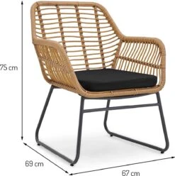 Milton & Oldbrook Tuinset 4-delig Kilsund Naturel -Tuinmeubilair 1196x1200 5