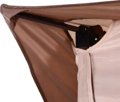 Outsunny Paviljoen Met Zijwanden Partytent Tuintent Popup 3,25 X 3,25 M Khaki 840-166 -Tuinmeubilair 1200x1018 1