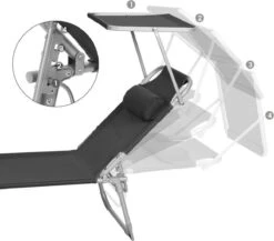 Ligstoel Met Hoofdsteun En Zon Bescherming Verstelbare Rugleuning Inklapbaar Donker Grijs Ligbed Tuin 16 Ligstoel Met Hoofdsteun En Zon Bescherming Verstelbare Rugleuning Inklapbaar Donker Grijs Ligbed Tuin -Tuinmeubilair 1200x1055 1