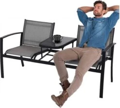 Pro Garden ProGarden Tuinbankje Met Tafel Tweepersoons 9 Pro Garden ProGarden Tuinbankje Met Tafel Tweepersoons -Tuinmeubilair 1200x1081