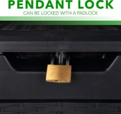 Opbergbox 310L UV-Bestendig Weerbestendig Wielen Tuinbox Rotan-look Antraciet -Tuinmeubilair 1200x1131 7