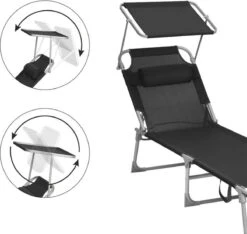 Ligstoel Met Hoofdsteun En Zon Bescherming Verstelbare Rugleuning Inklapbaar Donker Grijs Ligbed Tuin 14 Ligstoel Met Hoofdsteun En Zon Bescherming Verstelbare Rugleuning Inklapbaar Donker Grijs Ligbed Tuin -Tuinmeubilair 1200x1137 1