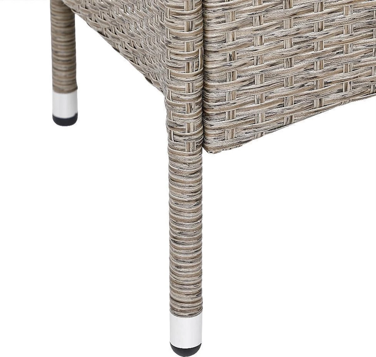 Casaria Tuinbank Polyrattan - 2-Zits Incl.Tafel - Weerbestendig Beige 5 Casaria Tuinbank Polyrattan - 2-Zits Incl.Tafel - Weerbestendig Beige - Afbeelding 3