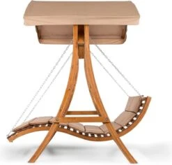 Bermuda Hollywoodschommel Tuinschommelbank 130 Cm 2-zits Zonneluifel -Tuinmeubilair 1200x1145