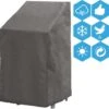 Weersbestendige Beschermhoes Stoel (4 Tot 6 Stapelstoelen) | 66 X 95 X 133/93 Cm (L) | Premium | Waterproof | TÜV Rheinland Gecertificeerd | Hoes Voor Tuin | Waterdicht | Solution Dyed (verkleuring Onmogelijk) | Grijs / Antraciet -Tuinmeubilair 1200x1192 1