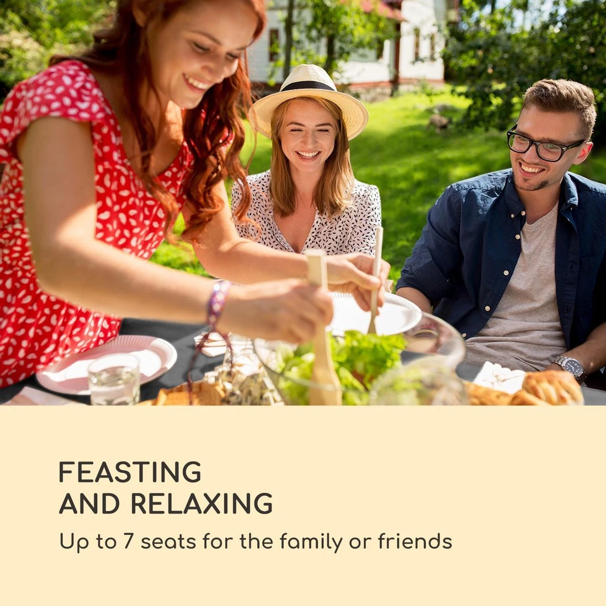 Blumfeldt Titania Dining Lounge Set Tuinmeubilair Eethoek Tafel Taboeret 5 Blumfeldt Titania Dining Lounge Set Tuinmeubilair Eethoek Tafel Taboeret - Afbeelding 3