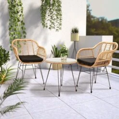 Casaria Tuinset Bali 3 Delig – 1 Tafel/2 Stoelen – Naturel Zwart 16 Casaria Tuinset Bali 3 Delig – 1 Tafel/2 Stoelen – Naturel Zwart -Tuinmeubilair 1200x1200 1050