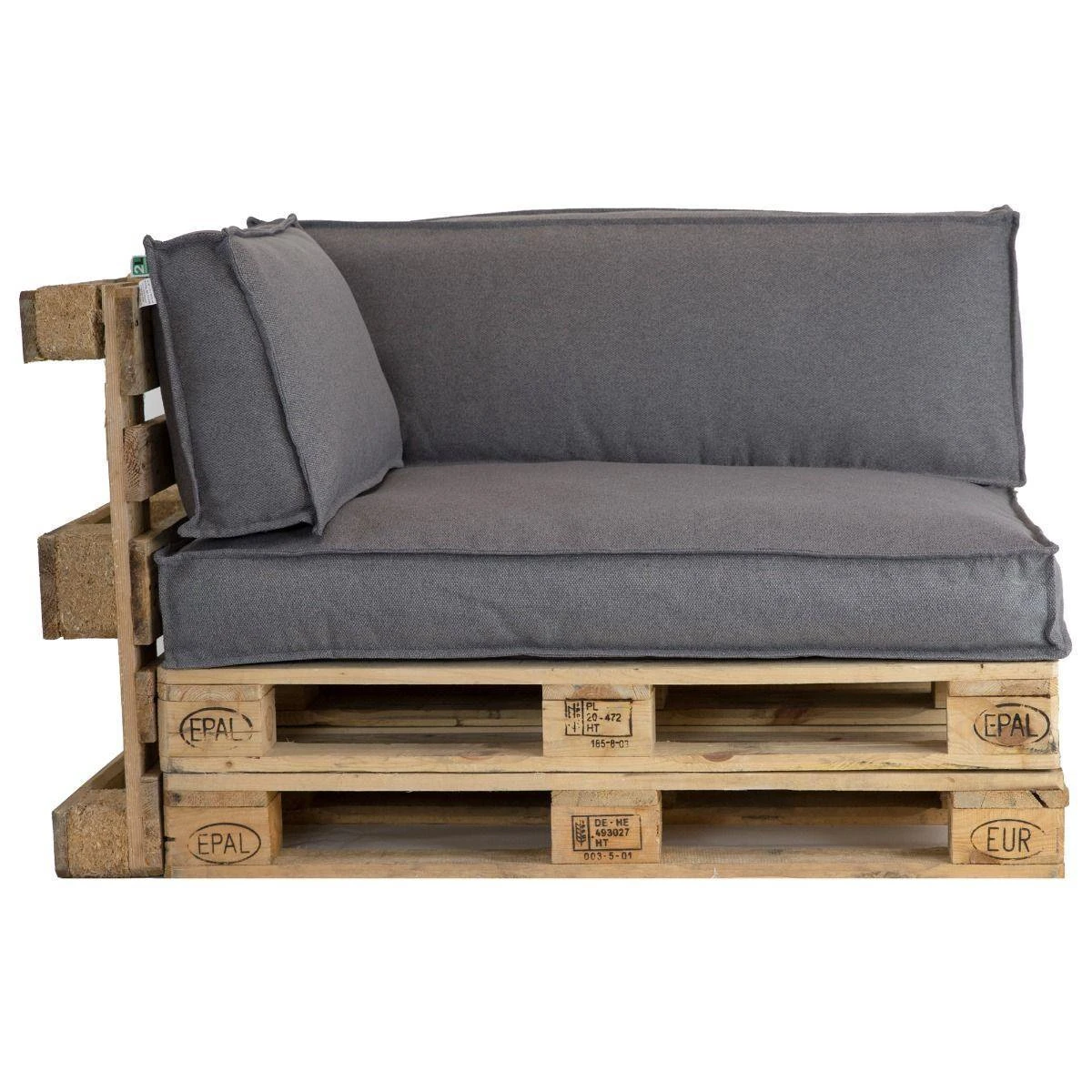 2L Home & Garden Palletkussen Metro Lounge Grijs - 120 X 80cm 10 2L Home & Garden Palletkussen Metro Lounge Grijs - 120 X 80cm - Afbeelding 8