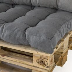 2L Home & Garden Rugkussen Metro Grijs - 60 X 40cm -Tuinmeubilair 1200x1200 1269