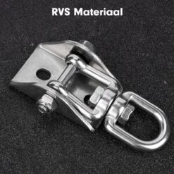 Luxe Ophangsysteem - 180° Schommelen, 360° Roteerbaar - Plafondhaak - Ophanghaak - Hangstoel Buiten - Hangstoel Binnen – Schommelstoel - Schommel - Bokszakken - RVS - Nederlandse Handleiding - -Tuinmeubilair 1200x1200 228