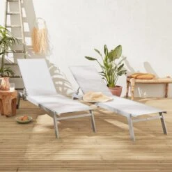 ELSA - Set Van 2 Ligstoelen Van Aluminium En Textileen, Ligbed Multipositioneel Met Wieltjes, Kleur Grijs/lichtgrijs 10 ELSA - Set Van 2 Ligstoelen Van Aluminium En Textileen, Ligbed Multipositioneel Met Wieltjes, Kleur Grijs/lichtgrijs -Tuinmeubilair 1200x1200 383