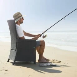 Allibert Vermont Verstelbare Tuinstoel - 64x68x107cm - Grafiet -Tuinmeubilair 1200x1200 443