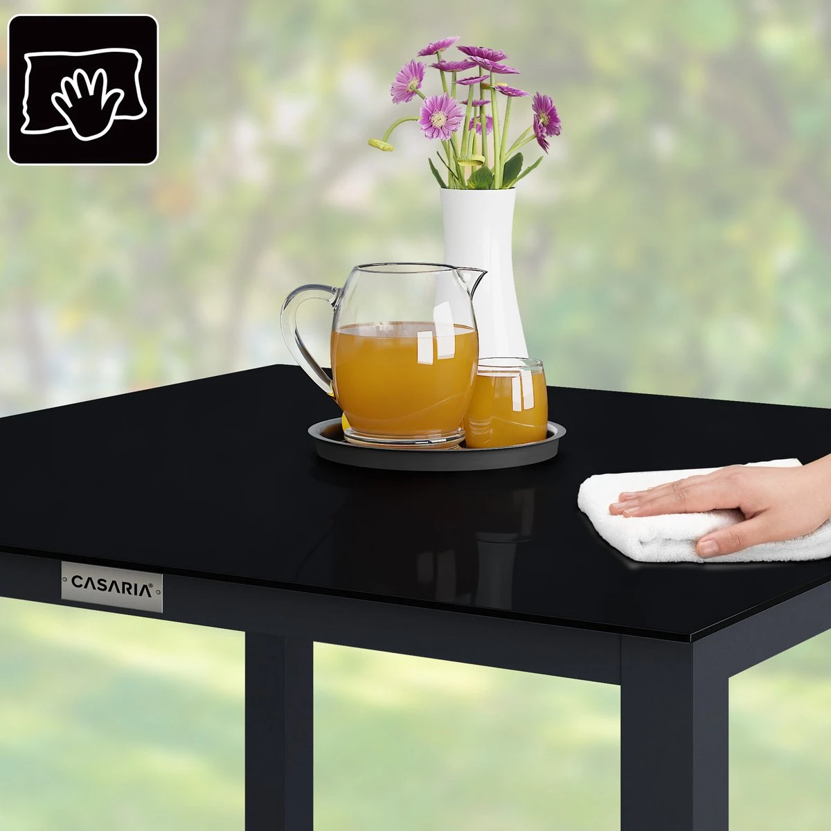 Casaria – Tuintafel – Aluminium – 90x90x75cm –Antraciet 7 Casaria – Tuintafel – Aluminium – 90x90x75cm –Antraciet - Afbeelding 5