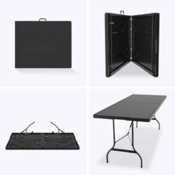 LifeGoods Klaptafel - Inklapbaar - 180 Cm - 6 Tot 8 Personen - Zwart 21 LifeGoods Klaptafel - Inklapbaar - 180 Cm - 6 Tot 8 Personen - Zwart -Tuinmeubilair 1200x1200 574