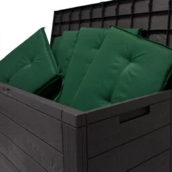 Merkloos Woody Tuin Opbergbox - 324 Liter 45x120x60 Cm - Tuinkussenbox - Antraciet/bruin -Tuinmeubilair 1200x1200 732
