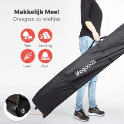 LifeGoods Partytent - 3x3 M - Zijwanden - Easy Up - Opvouwbaar - Waterdicht - Draagtas Met Wieltjes - Donkergrijs 16 LifeGoods Partytent - 3x3 M - Zijwanden - Easy Up - Opvouwbaar - Waterdicht - Draagtas Met Wieltjes - Donkergrijs -Tuinmeubilair 1200x1200 763