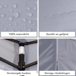 LifeGoods Partytent - 3x3 M - Zijwanden - Easy Up - Opvouwbaar - Waterdicht - Draagtas Met Wieltjes - Donkergrijs 22 LifeGoods Partytent - 3x3 M - Zijwanden - Easy Up - Opvouwbaar - Waterdicht - Draagtas Met Wieltjes - Donkergrijs -Tuinmeubilair 1200x1200 769