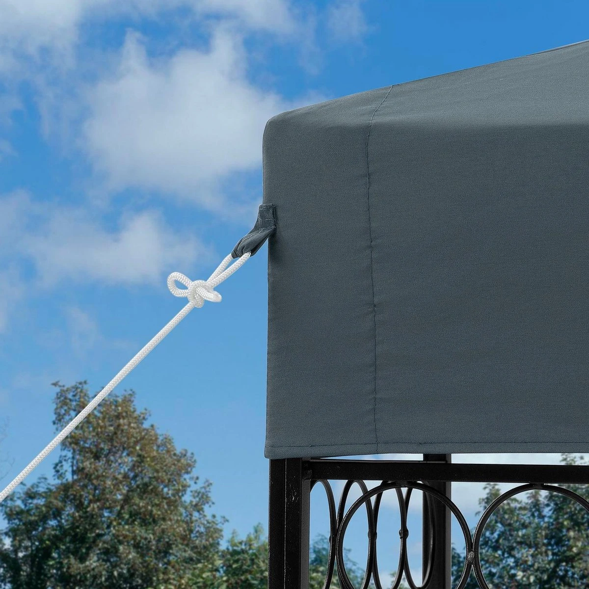 Casaria Paviljoen Lorca 3x3m - UV-bescherming 50+ Metaal - Antraciet 12 Casaria Paviljoen Lorca 3x3m - UV-bescherming 50+ Metaal - Antraciet - Afbeelding 10