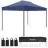 LifeGoods Partytent - 3x4.5 M - Easy Up - Opvouwbaar - Waterdicht - Draagtas Met Wieltjes - Donkerblauw -Tuinmeubilair 1200x1200 879