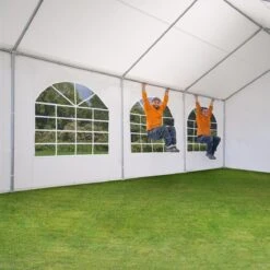 Hoogwaardige Partytent 3x6 M Van 240 G/m² PE Zeil Tuintent Feesttent Waterdicht In Wit -Tuinmeubilair 1200x1200 927