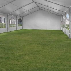 Hoogwaardige Partytent 3x6 M Van 240 G/m² PE Zeil Tuintent Feesttent Waterdicht In Wit -Tuinmeubilair 1200x1200 928