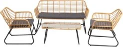 Milton & Oldbrook Tuinset 4-delig Kilsund Naturel -Tuinmeubilair 1200x460 2
