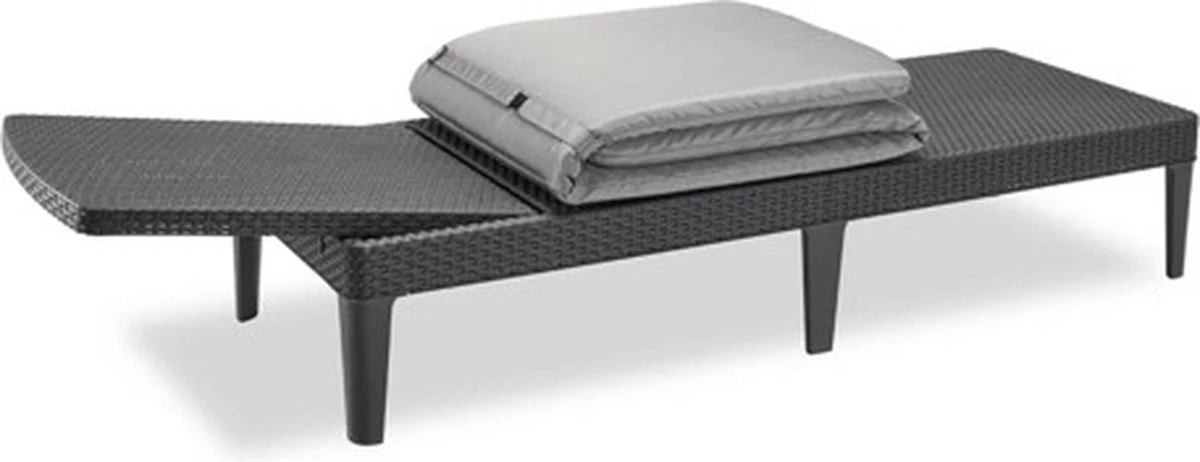 Allibert Jaipur Ligbed - 58x187,5x29 Cm - Grafiet 21 Allibert Jaipur Ligbed - 58x187,5x29 Cm - Grafiet - Afbeelding 19