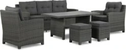 New Castle Stoel-bank Dining Loungeset 6-delig Antraciet 19 New Castle Stoel-bank Dining Loungeset 6-delig Antraciet -Tuinmeubilair 1200x475