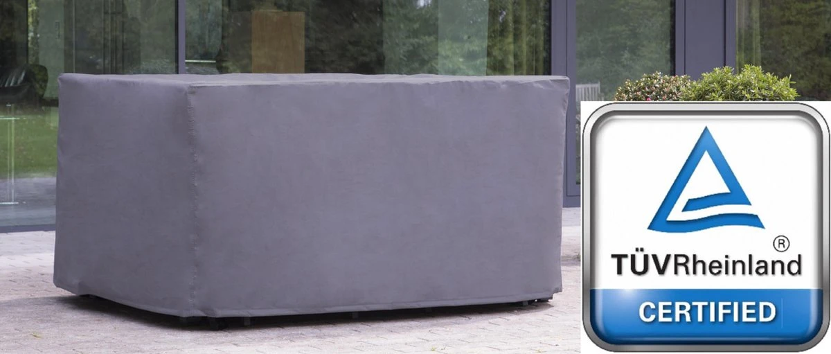 Weersbestendige Beschermhoes Tuinset (S) | 165 X 135 X 95 Cm | Premium | Waterproof | TÜV Rheinland Gecertificeerd | Hoes Voor Tuin | Waterdicht | Solution Dyed (verkleuring Onmogelijk) | Grijs / Antraciet 7 Weersbestendige Beschermhoes Tuinset (S) | 165 X 135 X 95 Cm | Premium | Waterproof | TÜV Rheinland Gecertificeerd | Hoes Voor Tuin | Waterdicht | Solution Dyed (verkleuring Onmogelijk) | Grijs / Antraciet - Afbeelding 6