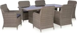 VidaXL 7-delige Tuinset Poly Rattan Zwart -Tuinmeubilair 1200x525