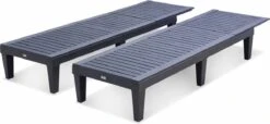 Set Van 2 Ligstoelen, PIA, Ligstoel Met Verschillende Standen, Van Kunststof, Zwart 8 Set Van 2 Ligstoelen, PIA, Ligstoel Met Verschillende Standen, Van Kunststof, Zwart -Tuinmeubilair 1200x552 1