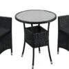 Polyrotan Balkonset - Bayamo - 3-delig - Zwart 1 Polyrotan Balkonset - Bayamo - 3-delig - Zwart -Tuinmeubilair 1200x564