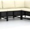 VidaXL 4-delige Loungeset Met Kussens Poly Rattan Zwart 1 VidaXL 4-delige Loungeset Met Kussens Poly Rattan Zwart -Tuinmeubilair 1200x600 2