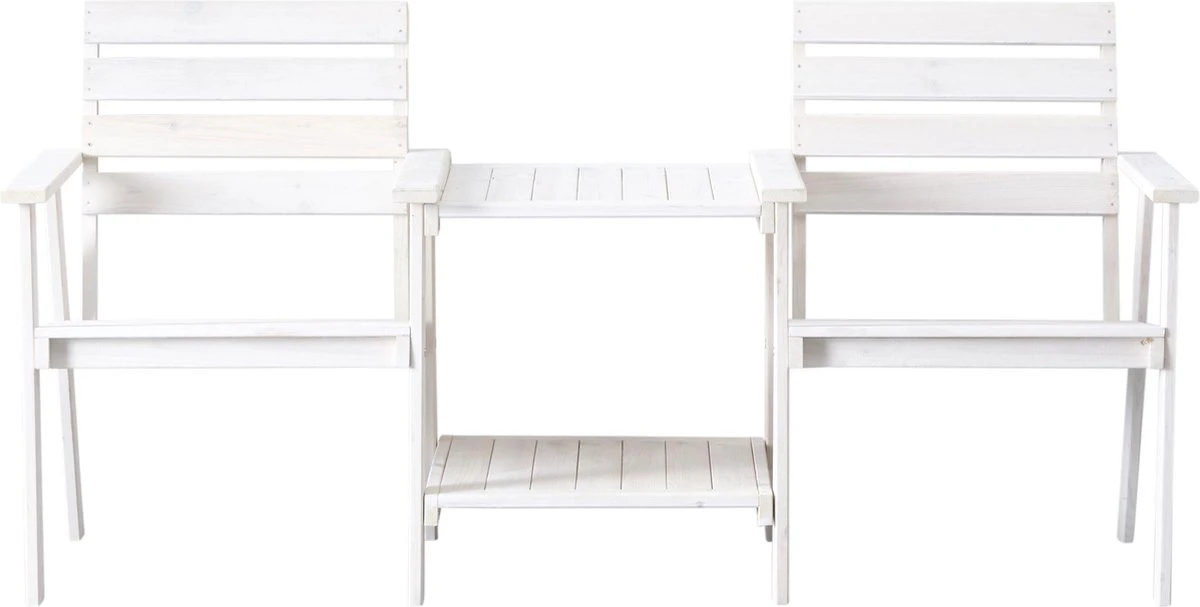 Tuinbank - Romeo Tete A Tete - Wit - 170cm 9 Tuinbank - Romeo Tete A Tete - Wit - 170cm - Afbeelding 7