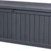 Keter Rockwood Opbergbox - 570L - 155x72,4x64,4cm - Grafiet 1 Keter Rockwood Opbergbox - 570L - 155x72,4x64,4cm - Grafiet -Tuinmeubilair 1200x623