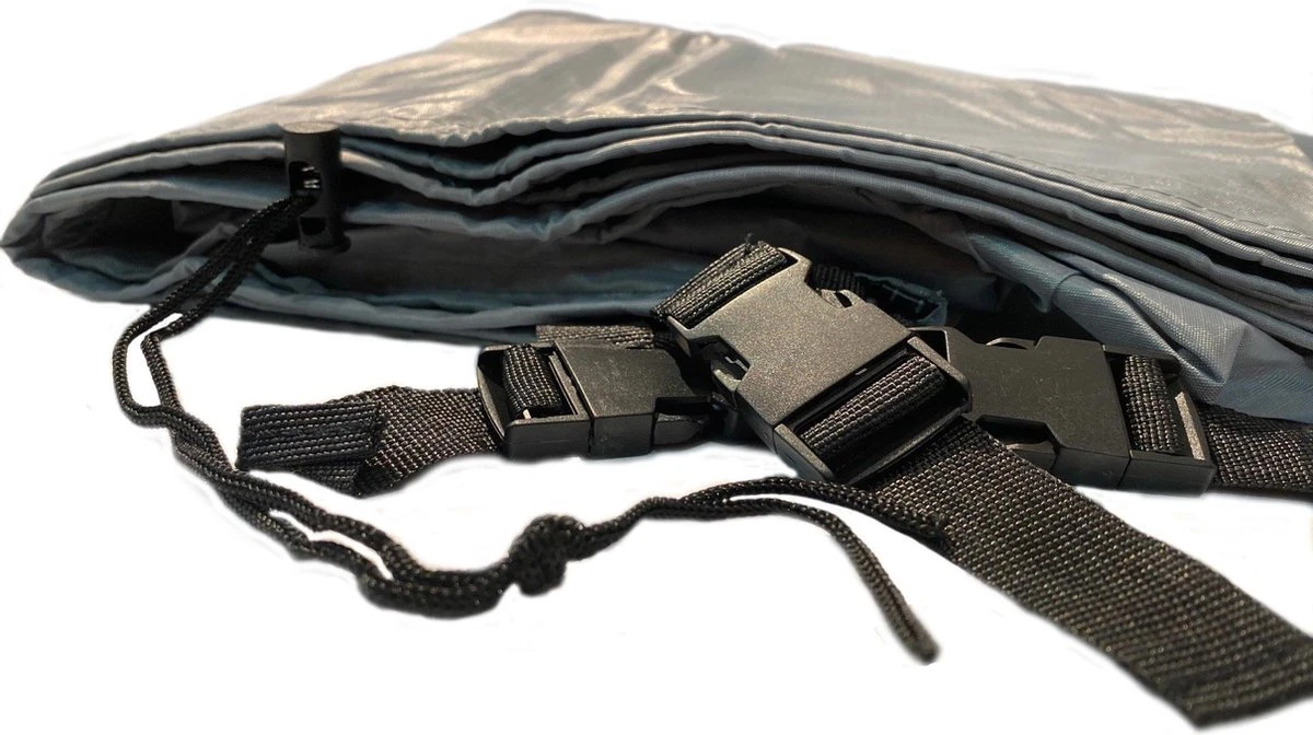 COVER UP HOC - Diamond Hoes Tuinmeubelen- 250x250x90 Cm - Tuinset Beschermhoes Waterdicht Met Stormbanden, Trekkoord En Afwaterings HOCCIE - Zilvergrijze Hoes Tuinmeubels 4 COVER UP HOC - Diamond Hoes Tuinmeubelen- 250x250x90 Cm - Tuinset Beschermhoes Waterdicht Met Stormbanden, Trekkoord En Afwaterings HOCCIE - Zilvergrijze Hoes Tuinmeubels - Afbeelding 2