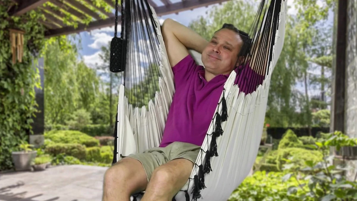 Vita5 XXL Hangstoel | Binnen&Buiten Hangnest | Incl. 2 Kussens En Boekenvak | Volwassenen&Kinderen | Hangmatstoel Tot 225kg | Donkergroen 15 Vita5 XXL Hangstoel | Binnen&Buiten Hangnest | Incl. 2 Kussens En Boekenvak | Volwassenen&Kinderen | Hangmatstoel Tot 225kg | Donkergroen - Afbeelding 13