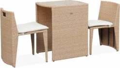 Alice's Garden Balkonset Doppio - 2 Stoelen - Inschuifbaar - Wicker - Beige 13 Alice's Garden Balkonset Doppio - 2 Stoelen - Inschuifbaar - Wicker - Beige -Tuinmeubilair 1200x686