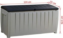Keter Novel Opbergbox - 340L - 124x55x62.5cm - Grijs 25 Keter Novel Opbergbox - 340L - 124x55x62.5cm - Grijs -Tuinmeubilair 1200x718 2
