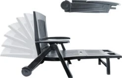 Casaria Ligstoel Zircone – Verstelbaar/Wielen Tot 120 Kg – Antraciet -Tuinmeubilair 1200x766 1